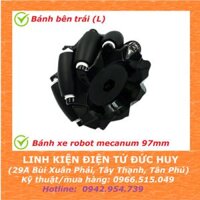 Bánh xe robot mecanum dò line, tự hành 97mm