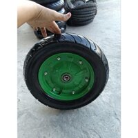 Bánh xe rùa 10,mâm mới,ruột mới,võ củ còn tốt,cốt 20mm (Bạc đạn 6204),đường kính 42cm;Combo 1 bánh xe 10 và ruột 10 mới.