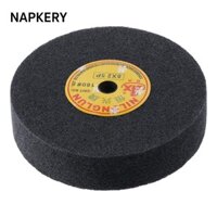 Bánh xe sợi Nylon NAPKERY, Đĩa đánh bóng mài mòn 16mm / 0,62 "200 X 50mm, Sợi Nylon 180 Grit an toàn và hiệu quả, Màu đen mài mòn