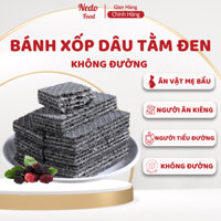 Bánh xốp dâu tằm đen không đường Nedo Food bánh xốp ăn vặt mẹ bầu, ăn kiêng, giảm cân healthy thơm ngon dinh dưỡng