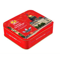 Bánh xốp hộp sắt Nga hình tháp 400G + túi