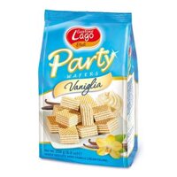 Bánh Xốp Kem Vani, Party Wafers, Vaniglia, 8.81 oz (250g) - LAGO