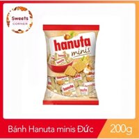 Bánh xốp kẹp socola hạt dẻ Hanuta minis Đức 200g