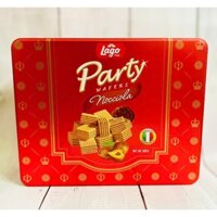 Bánh Xốp LAGO Party Wafers Nocciola Hộp Thiếc 500g