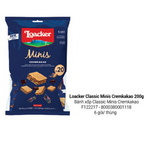 Bánh xốp Loacker Minis Napolitaner 200g
