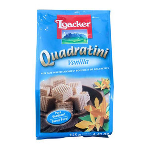 Bánh xốp Loacker Quadratini 125g