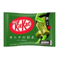 Bánh Xốp Mini Phủ Trà Xanh, Mini Wafer Bars, Green Tea, 11 Thanh (135g) - KITKAT