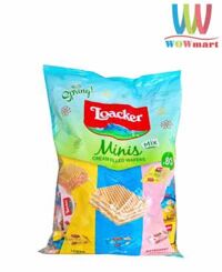 Bánh xốp nhân kem Loacker Minis (Lemon, Vanilla, Raspberry Yogurt) 80 Pieces