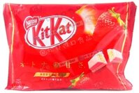 Bánh Xốp phủ Sôcôla Kitkat Vị Dâu 12 thanh
