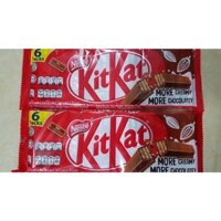 Bánh Xốp Phủ Socola Kitkat (gói 6 Thanh X17g) -gdn
