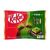 Bánh Xốp Phủ Socola Trà Xanh, Wafer Fingers in Matcha Chocolat, 10 Thanh (127g) - KITKAT