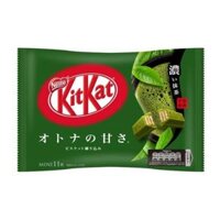Bánh Xốp Phủ Socola Trà Xanh, Wafer Fingers in Chocolate, Matcha, 11 + 1 Thanh (113g) - KITKAT