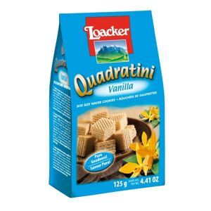 Bánh xốp Quadratini Kem hạt dẻ hiệu Loacker 125g