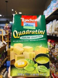Bánh xốp Quadratini Kem Matcha Loacker 110g
