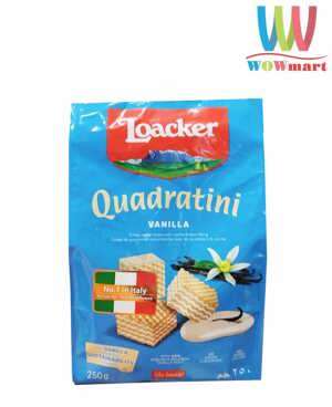 Bánh xốp Quadratini Vani Loacker 250g