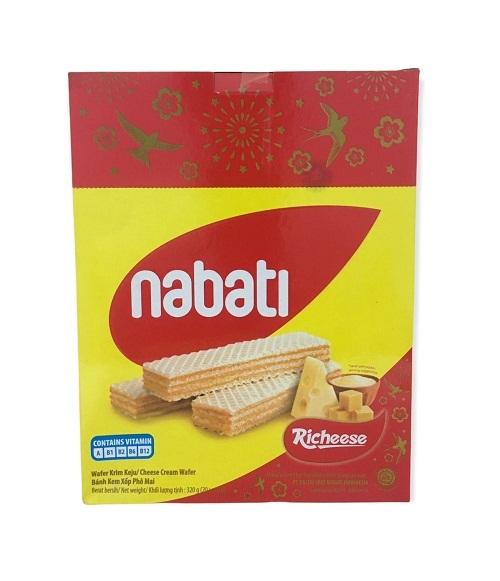 Bánh xốp sô cô la Richoco Nabati hộp 340g