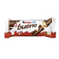 Bánh Xốp Socola Nhân Kem Hạt Dẻ, Bueno, Wafer Bars, Milk Chocolate Hazelnut (43g) - KINDER