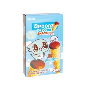 Bánh xốp vị dâu Spoonz Ice Cone Snack hộp 27g