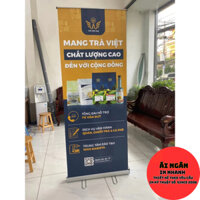 Banner chân cuốn - standee chân cuốn - Ngân In Kỹ Thuật Số