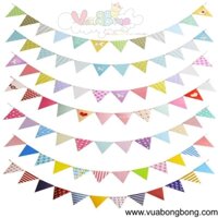 Banner dây cờ tam giác cổ điển vintage