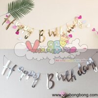 Banner dây treo chữ HAPPY BIRTHDAY bế khuôn kiểu