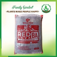 Bao 20Kg - Đá nham thạch, đá lava đỏ /đen - Size 3-6mm | Giá thể trồng sen đá, bonsai I Độc quyền Family Garden