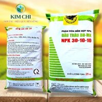 bao 25kg - 30 10 10 bình điền mêkong hạt xanh, mau tan dùng cho rau, cây ăn trái giúp cây vọt đọt, bật chồi