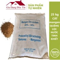 Bao 25kg cát mangan công nghệ USA chuyên xử lý kim loại nặng lọc nước sạch, nước sinh hoạt, lọc thô.
