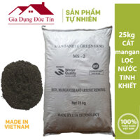 Bao 25kg Cát Mangan lọc nước loại 1. Cát MS-2 Cát Mangan bọc 2 lớp chất lượng cao. Kích cỡ 0,6 - 1,5mm