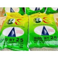 BAO 5KG GẠO ST25 LÚA TÔM THƯỢNG HẠNG DẺO, MỀM, THƠM CƠM