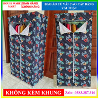 Bao áo tủ vải cao cấp bằng vải thật KT: 105 x 45 x160