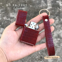 Bao bật lửa zippo da thật handmade, khâu thủ công, làm theo yêu cầu, nhiều màu, nhiều mẫu, hở đáy (không gồm bật lửa)