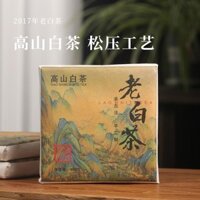Bao Bì Bảo Vệ Môi Trường Tuổi Fuding Trà Trắng Cũ Tuổi Thọ Lông Mày Trà Trắng Cũ Chính Hãng Alpine Tribute Trà Lông Mày Thông ép Vuông Gạch Bánh 100g 2.25.6