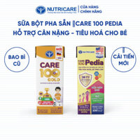 [BAO BÌ CẢI TIẾN] Thùng 48 Hộp Sữa Bột Pha Sẵn CARE 100 PEDIA Nutricare Cho Bé Từ 1 Tuổi Hỗ Trợ Phát Triển Cân Nặng