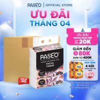 [BAO BÌ MỚI] Thùng 40 gói khăn giấy rút Paseo cao cấp 250 tờ/2 lớp mềm mịn 100% từ bột giấy nguyên chất