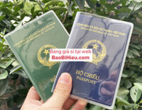 Bao bọc hộ chiếu - passport, kèm ngăn đựng thẻ tín dụng ID PVC trong mờ KN STORE