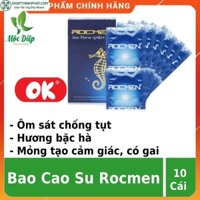 Bao cao su ❤️CHÍNH HÃNG Rocmen ❤️ bao cao su có gai hương bạc hà an toàn hiệu quả
