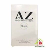 Bao cao su AZ siêu mỏng ultra thin cao cấp – Hộp 10 cái BCS