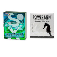 Bao Cao Su Bạc Hà Sagami Spearmint H3 BCS Chống Xuất Tinh Sớm Có Gai Power Men Cá Ngựa Bạc H3 - 100 Hàng Chính Hãng - Che Tên Sản Phẩm