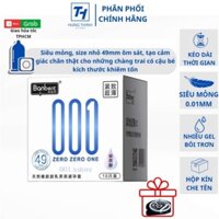 Bao cao su BANBENT SMALL 001 size Nhỏ 49mm siêu mỏng hương thơm nhiều gel - hộp 10 bcs - Hàng mới về