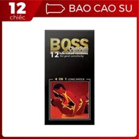 Bao Cao Su Boss 12s 4in1 Nhiều gai gân Kéo Dài Thời Gian