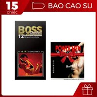 Bao Cao Su Boss 4in1 12s Siêu gai li ti  Bao Cao Su Powermen Dotted 3s