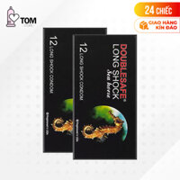 Bao cao su Cá Ngựa 4 in 1 Malaysia - Kéo dài thời gian - Hộp 12 cái - 2 hộp