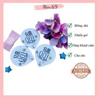 Bao cao su cao cấp siêu mỏng BCS SLM Hộp 100 chiếc ôm khít nhiều nước bôi trơn siêu dai kéo dài thời gian Men.69