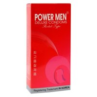 Bao Cao Su Có Gân Gai Power Men Rocket Type Hộp 12 Chiếc - Hàng Chính Hãng 100 - Che Tên Sản Phẩm - Hộp 12 chiếc