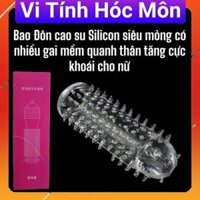 Bao cao su đôn Silicon siêu mỏng có nhiều gai mềm quanh thân tăng cực khoái cho nữ đôn dên