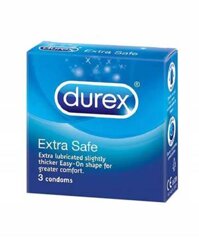 Bao cao su Durex Extra Safe – Hộp 3 cái