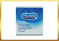 Bao cao su Durex Extra Safe (Hộp 3 cái)