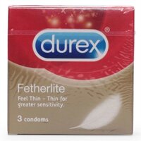 Bao cao su Durex Fetherlite 3 chiếc bcs