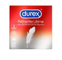 Bao Cao Su Durex Fetherlite Ultima - Siêu Mỏng - Truyền Nhiệt Nhanh - Hộp 3 Chiếc